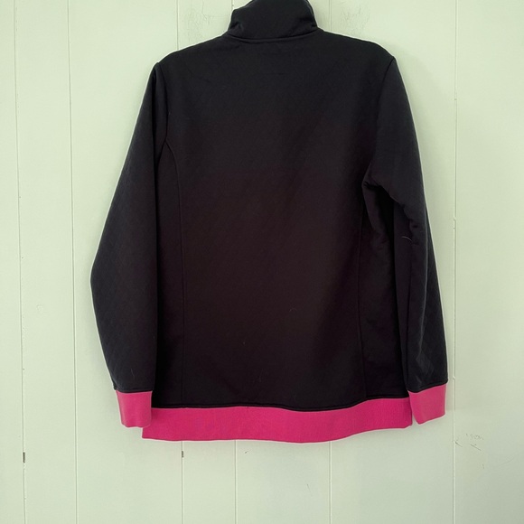 NEW Simply Southern Navy Pink Quilted 1/4 Snap Pullover Sweatshirt Jacket Medium - Picture 3 of 10